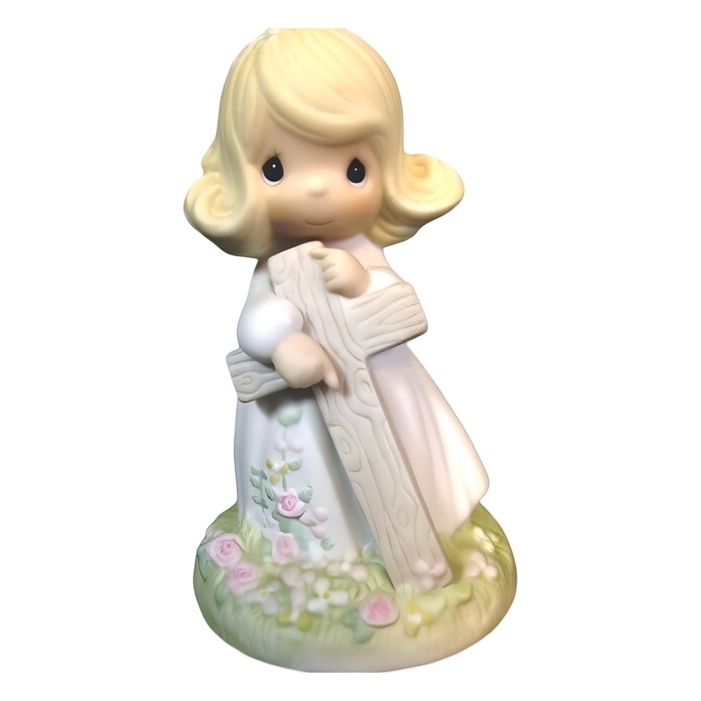 🎁3 for $20🎁 VTG 1985 PRECIOUS MOMENTS “I Believe in the Old Rugged Cross” 103632